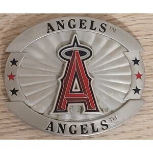 Anaheim Angels Adult Belt Buckle Licensed Pre-owned MLB Baseball